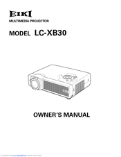 Eiki LC-XB30 Owner's Manual