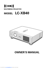 Eiki LC-XB40 Owner's Manual