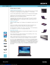 Sony VAIO VGN-TZ285N/RC Specifications