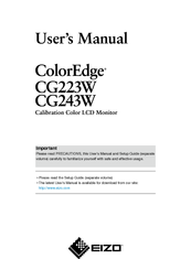 Eizo ColorEdge CG223W User Manual