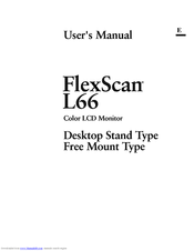 Eizo FlexScan L66 User Manual