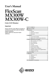 Eizo FlexScan MX300W-C User Manual
