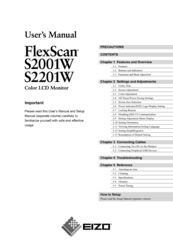 Eizo FlexScan S2201W User Manual