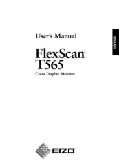 Eizo FlexScan T 565 User Manual