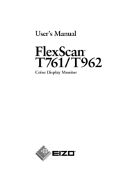Eizo FlexScan T761 User Manual