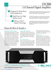 Elan D1200 Specifications