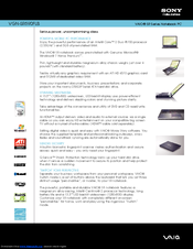 Sony VAIO VGN-SR590FLB Specifications