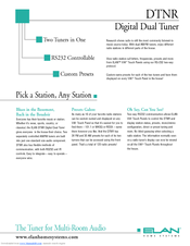 Elan DTNR Specifications