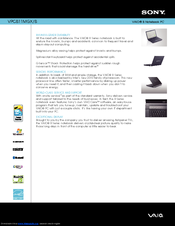 Sony VAIO VPCB11MGX/B Specifications