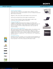 Sony VAIO VPCB11QGX/B Specifications