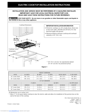 Electrolux ICON Designer E30EC65ESS Installation Instructions Manual