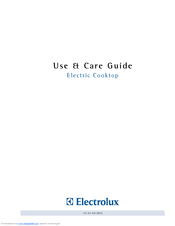 Electrolux ICON Designer E36EC75HSS Use And Care Manual