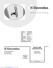 Electrolux E23CS75DS Factory Parts Catalog