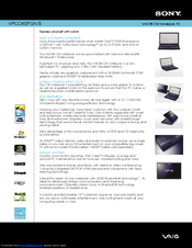 Sony VAIO VPCCW2FGX/B Specifications
