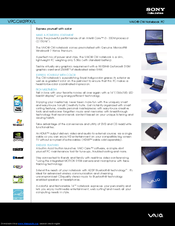 Sony VAIO VPCCW2PFX/L Specifications