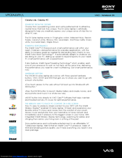 Sony VAIO VPCEA33FX/L Specifications