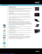 Sony VAIO VPCEA36FX Specifications