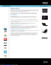Sony VAIO VPCEA37FX Specifications