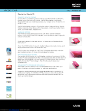 Sony VPCEA37FX/P Specifications