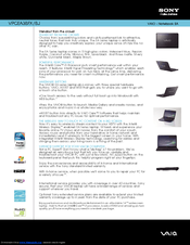 Sony VAIO VPCEA3BFX Specifications