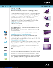 Sony VPCEA3CFX/V Specifications