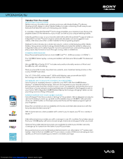 Sony VPCEA3HGX/BJ Specifications