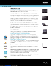 Sony VPCEA3PGX/BJ Specifications
