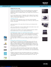 Sony VPCEA3TFX Specifications
