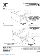 Electro-Voice Xlci Series Xlci-127DVX Assembly And Installation Instructions