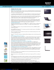 Sony VAIO VPCEB36GM/BJ Specifications