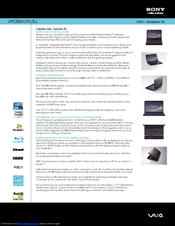 Sony VPCEB3CFX Specifications