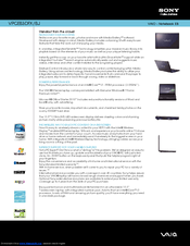 Sony VAIO VPCEB3DFX/BJ Specifications