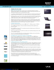 Sony VAIO VPCEB3EFX/BJ Specifications