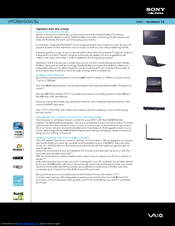 Sony VAIO VPCEB3GGX/BJ Specifications