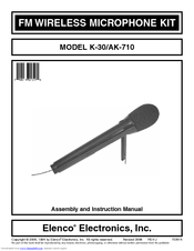 Elenco Electronics K-30 Assembly And Instruction Manual
