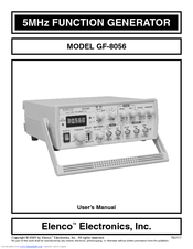Elenco Electronics GF-8056 User Manual