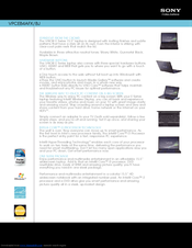 Sony VPCEB4AFX/BJ Specifications