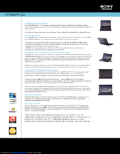 Sony VAIO VPCEB4FFX/BJ Specifications