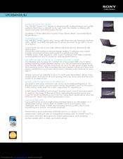 Sony VPCEB4HGX Specifications