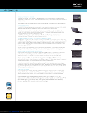 Sony VAIO VPCEB4KFX/BJ Specifications