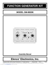 Elenco Electronics SM-9600K Assembly Manual