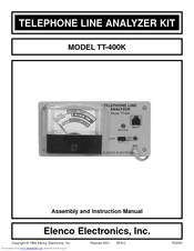 Elenco Electronics TT-400K Assembly And Instruction Manual
