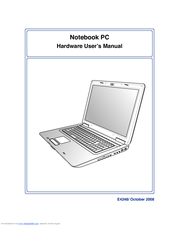 Asus N70Sv Hardware User Manual