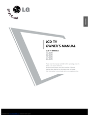 LG 20LS5RC Owner's Manual