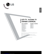 LG 42PG1 Series Owner's Manual