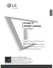 LG 42PQ200R Owner's Manual