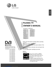 LG 50PQ2000 Owner's Manual