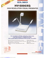 Elmo HV-5000XG Specification Sheet