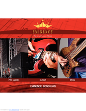 Eminence BassLite S2012 Brochure & Specs
