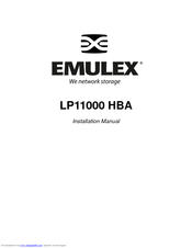 Emulex LP11000 HBA Installation Manual